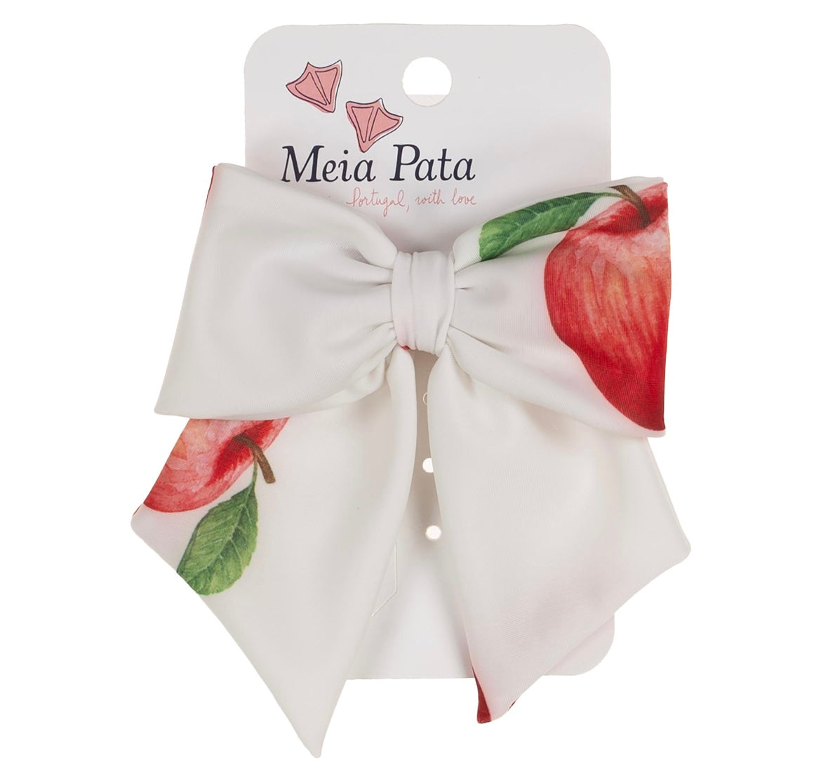 Meia Pata SS25 apples hair bow