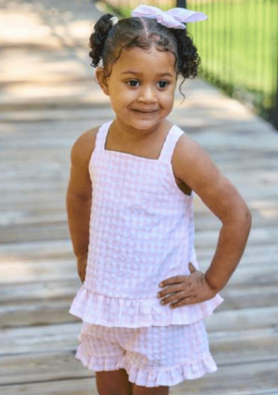 Rapife SS25 girls short set in pink