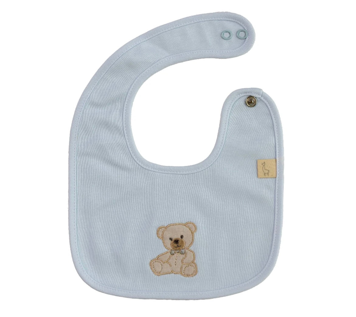 Baby Gi SS25 Sweet Teddy blue bib