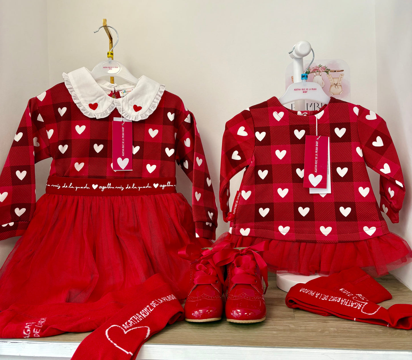Agatha Ruiz de la Prada heart dress with tights