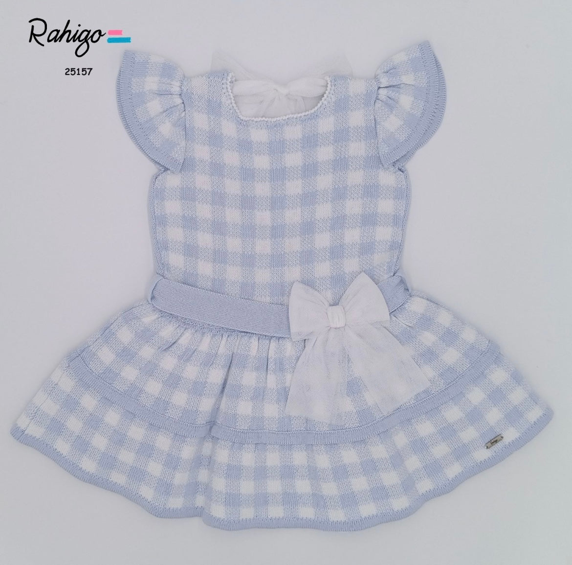 Rahigo ss25 drop waist dress “sky blue/white”