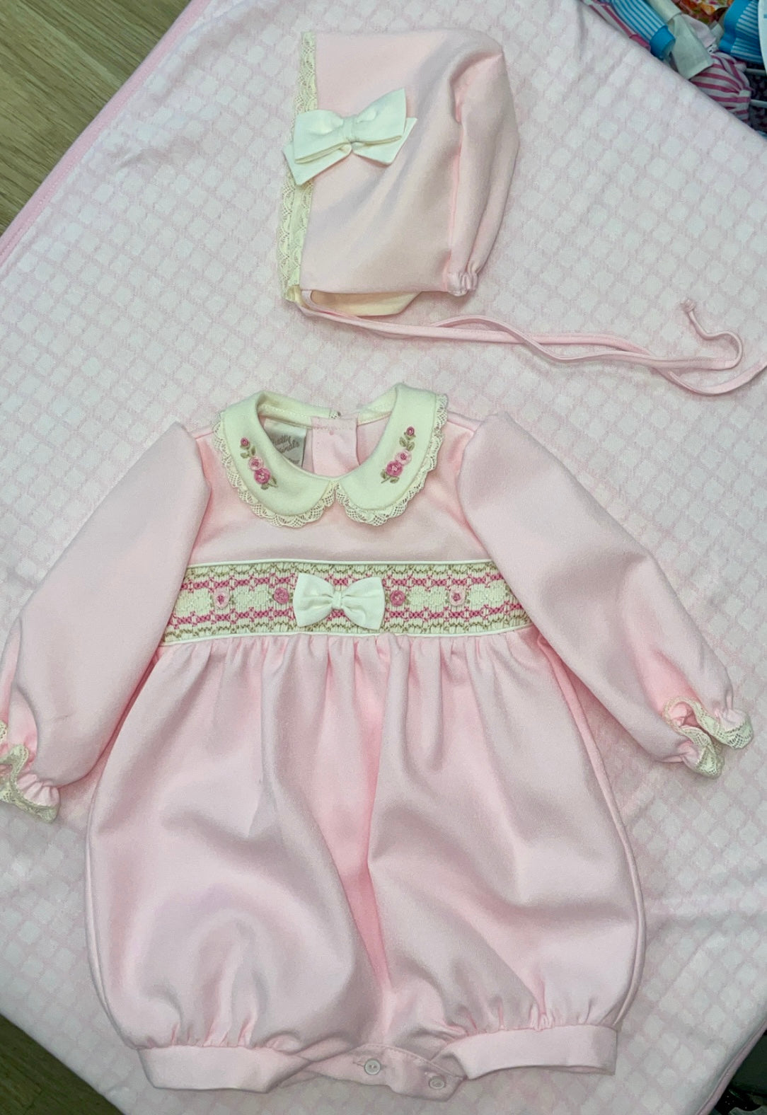 Pretty Originals outfit with bonnet