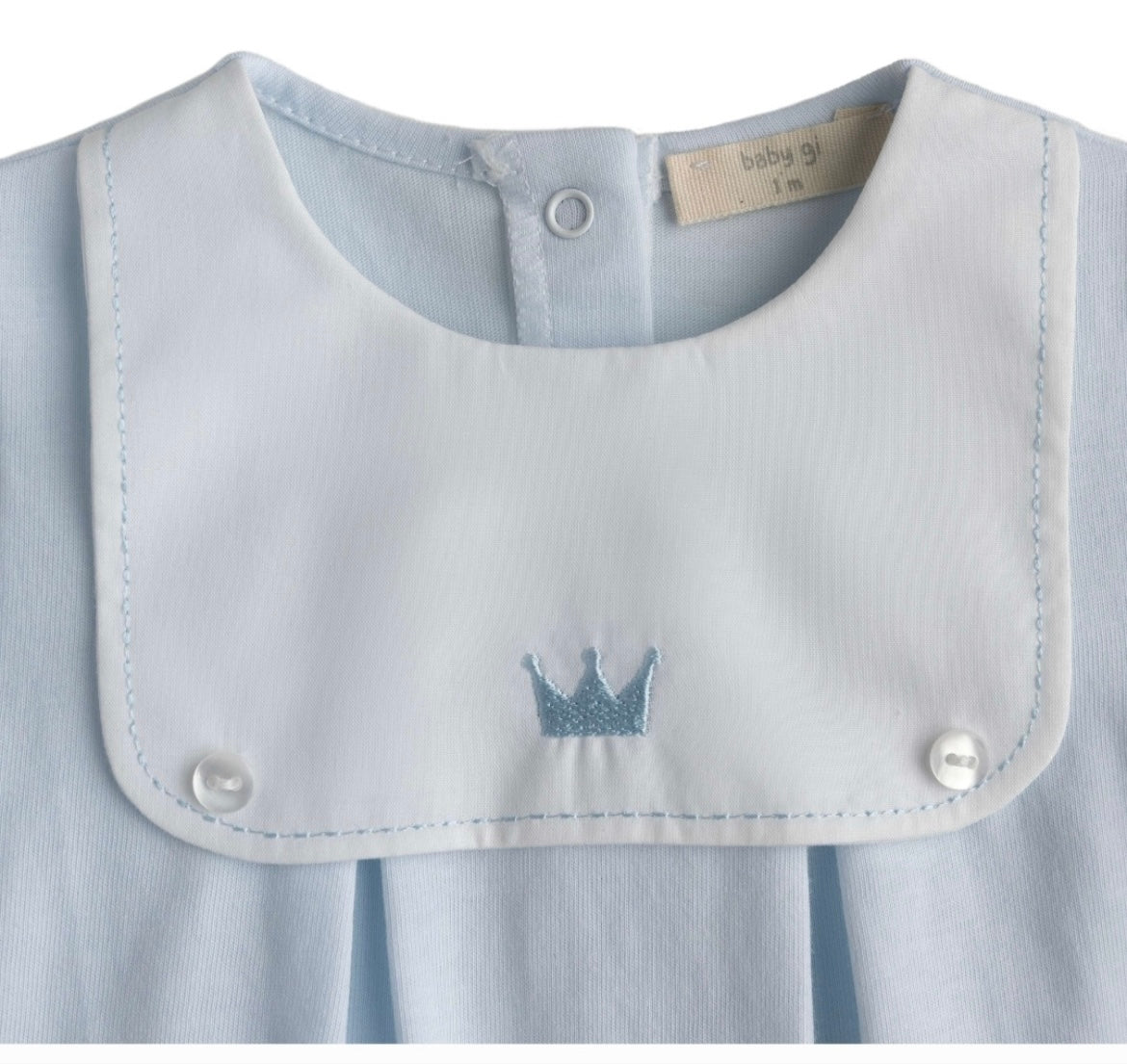 Baby Gi SS25 little royals blue romper