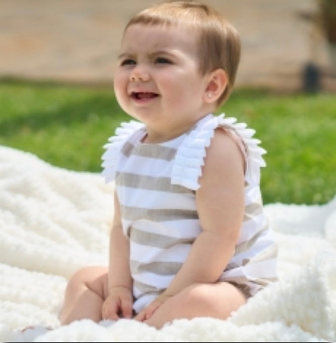 Rapife SS25 baby girl romper (matching siblings also available)