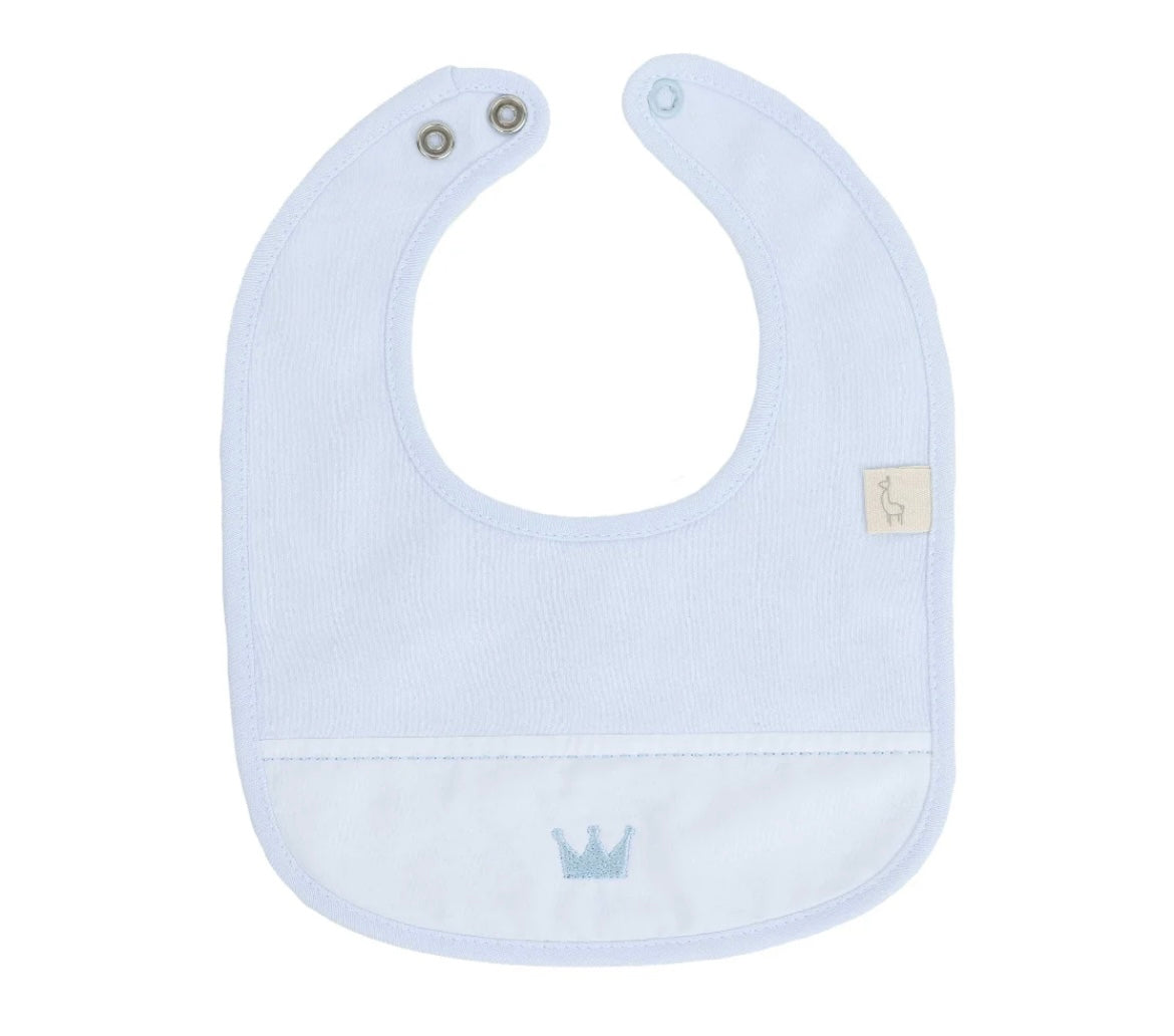 Baby Gi little royals blue bib