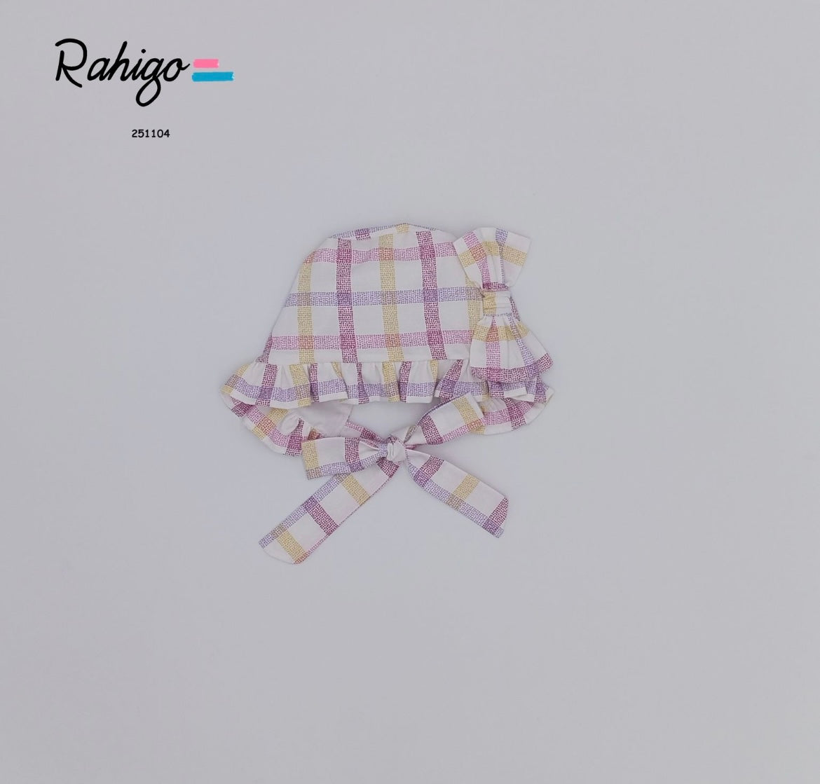 Rahigo SS25 lilac check bonnet