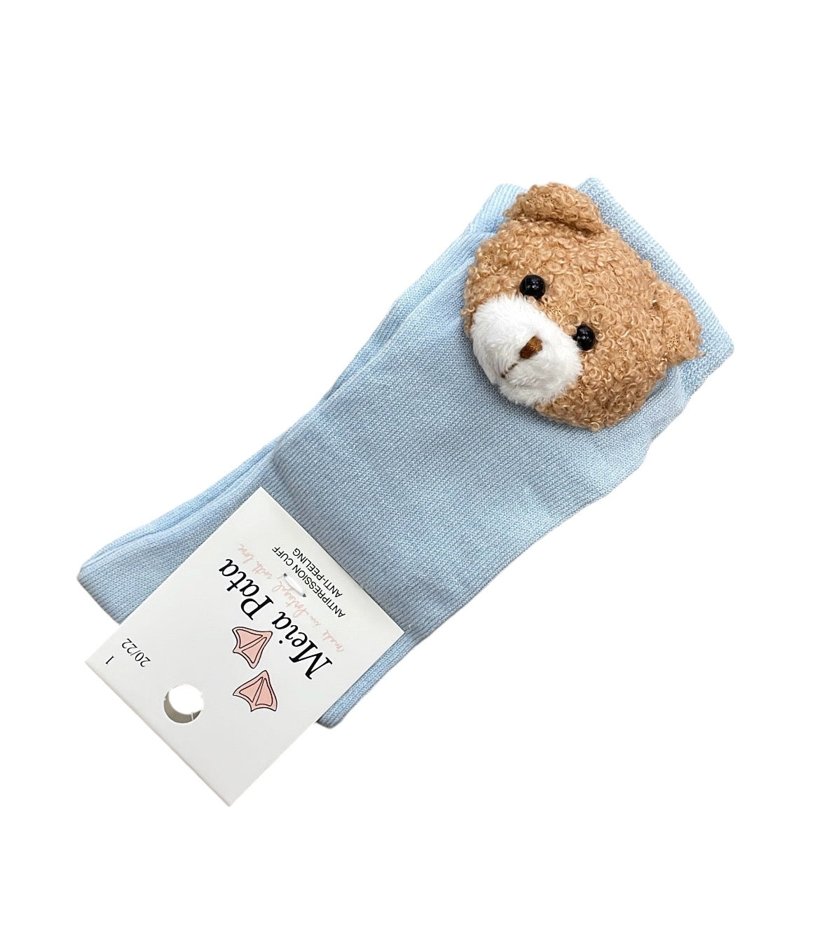 Meia Pata Teddy knee socks in blue