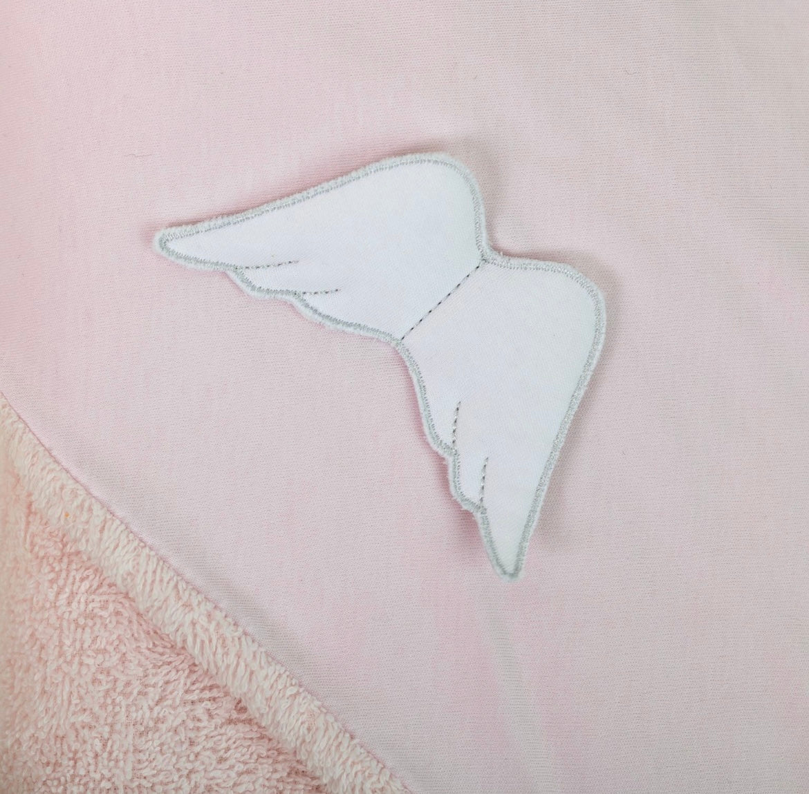 Baby Gi pink angel wings hooded towel