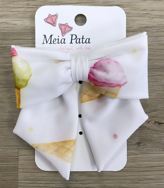 Meia Pata ice cream hair bow