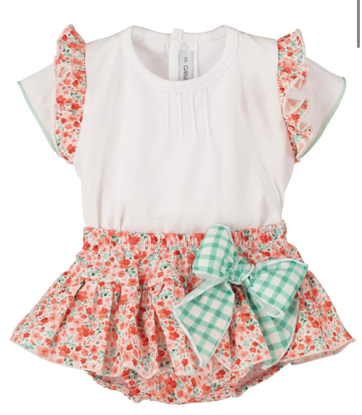 Girls calamaro floral skirt set