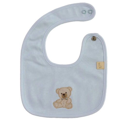 Baby Gi teddy bib in blue