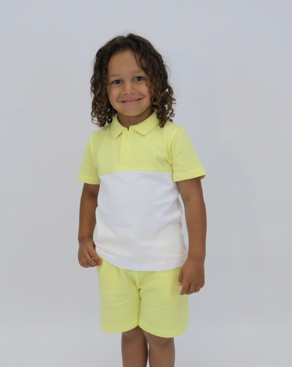 Boys yellow short set