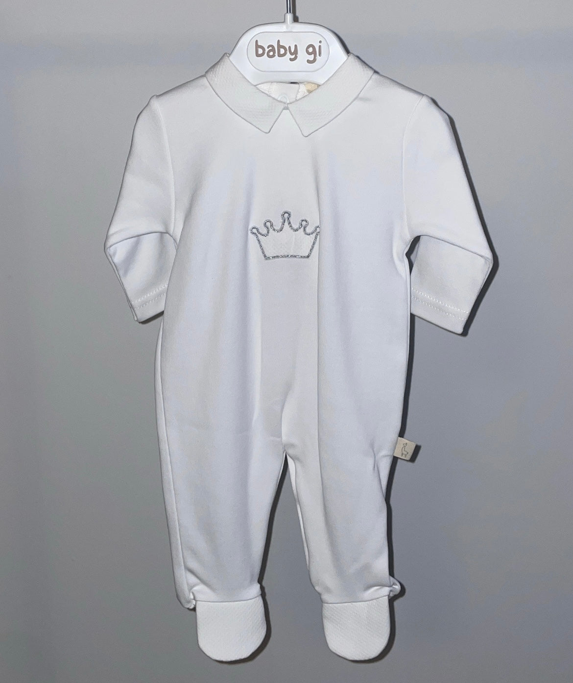 Baby gi cotton crown babygrow