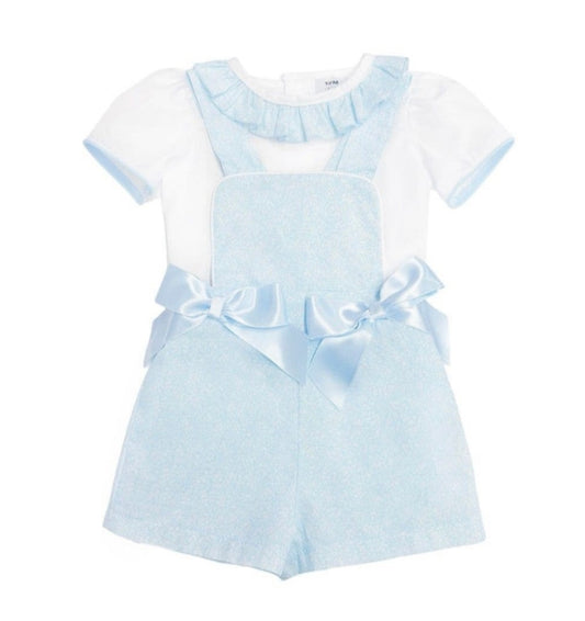 Wee me girls dungarees set