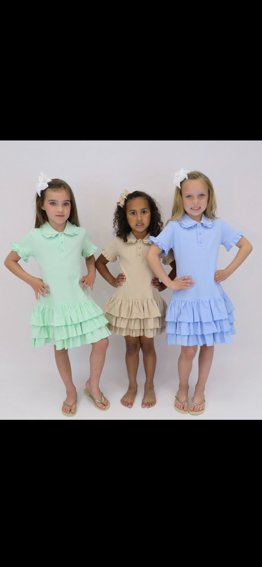 Harris kids girls mint dress