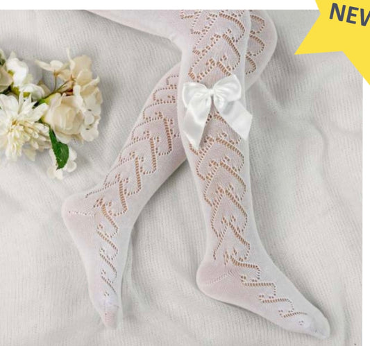 Meia Pata tights in white