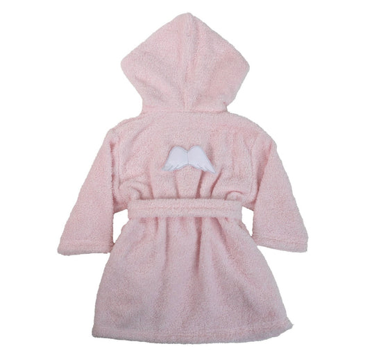 Baby Gi Angel Wings hooded bathrobe in pink