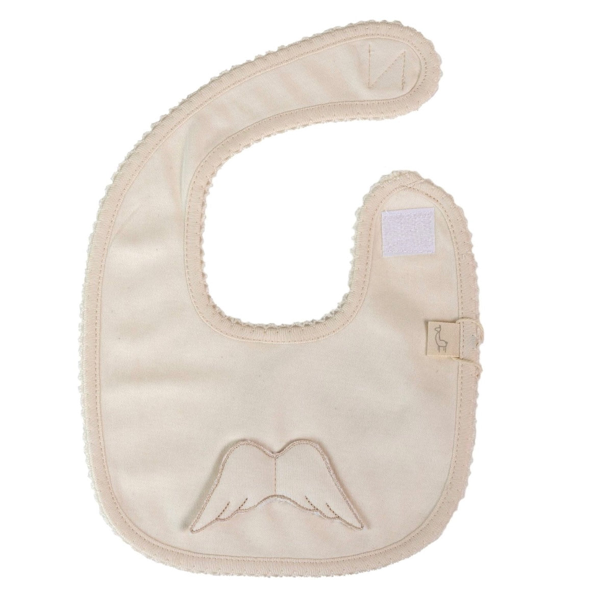 Baby Gi Angel Wings bib in Beige