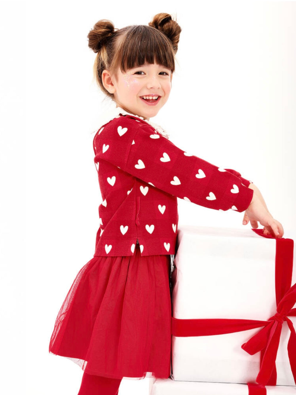 Agatha Ruiz de la Prada heart skirt set with tights