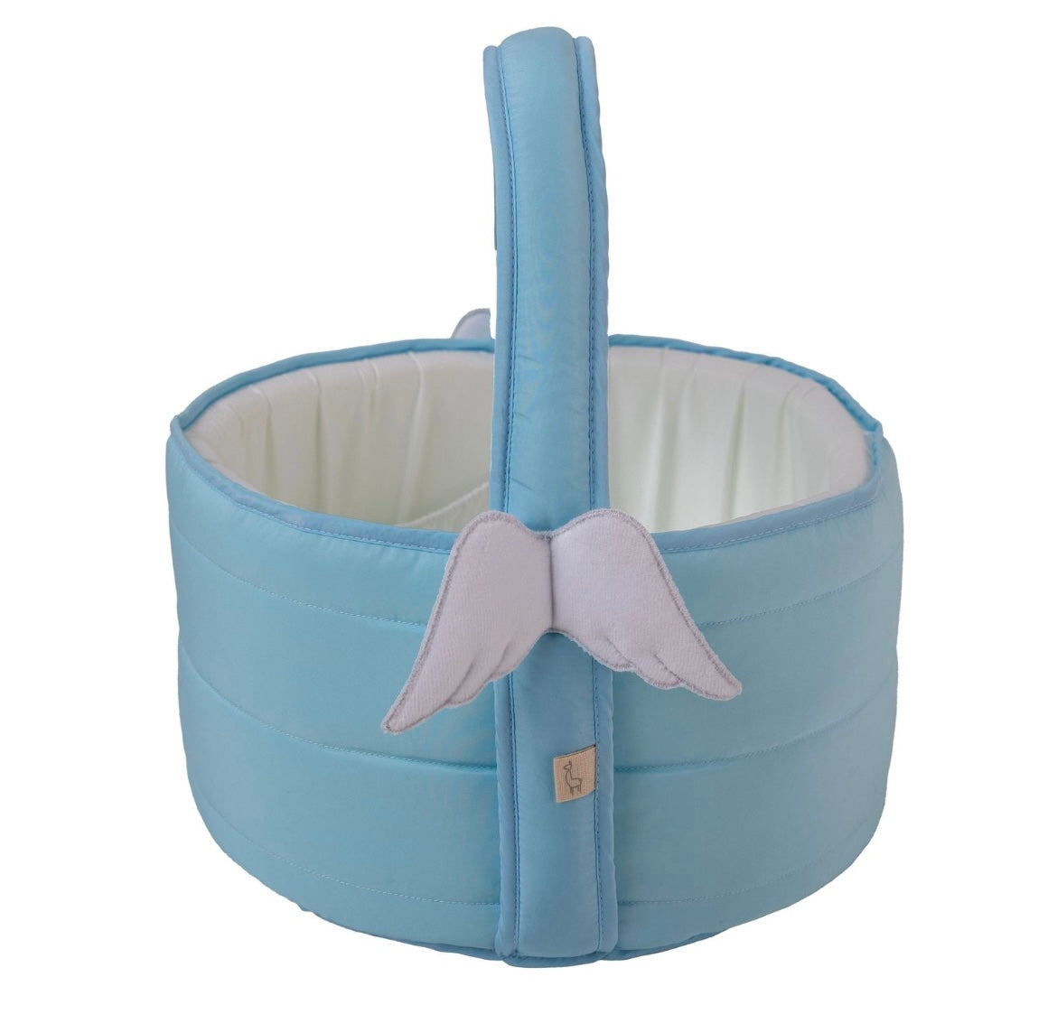 Baby Gi baby storage basket in blue (perfect for nappies/creams etc)