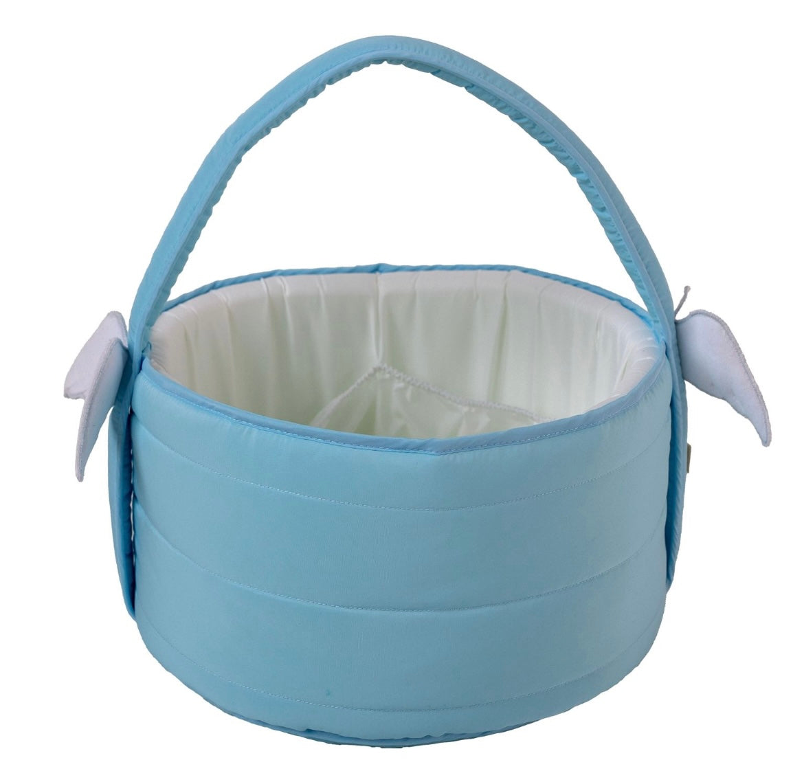 Baby Gi baby storage basket in blue (perfect for nappies/creams etc)