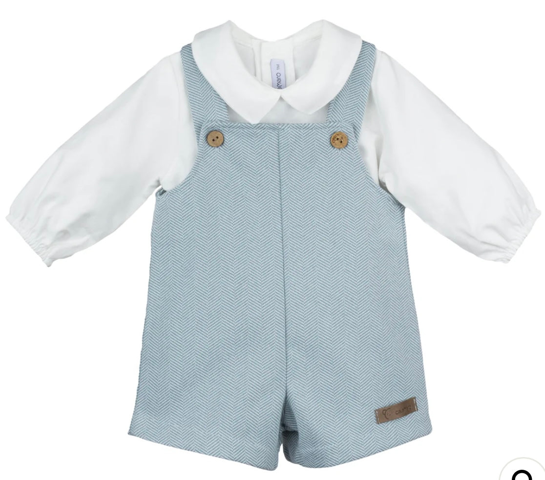 Boys herringbone dungarees