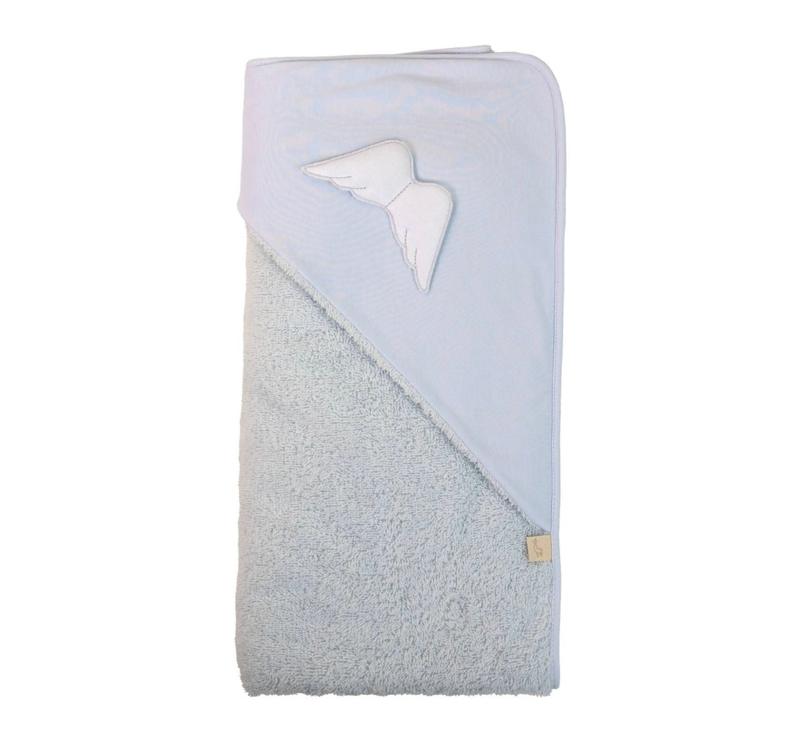 Baby Gi blue angel wings hooded towel