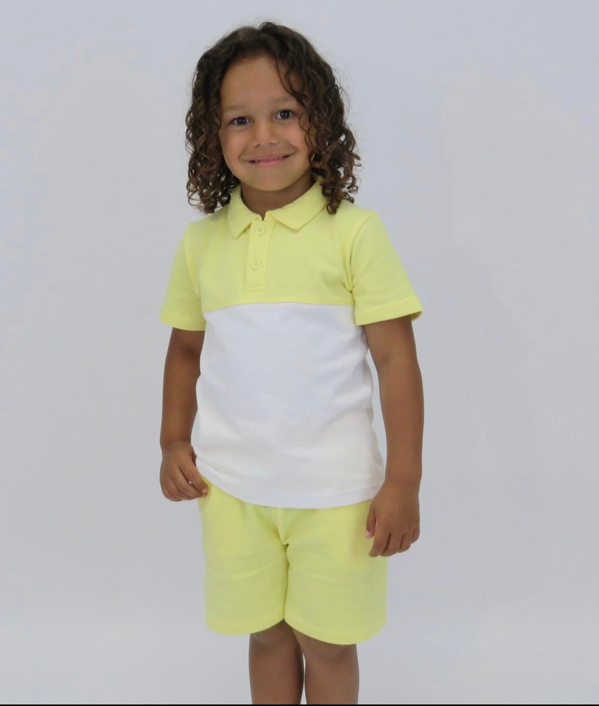 Boys yellow short set