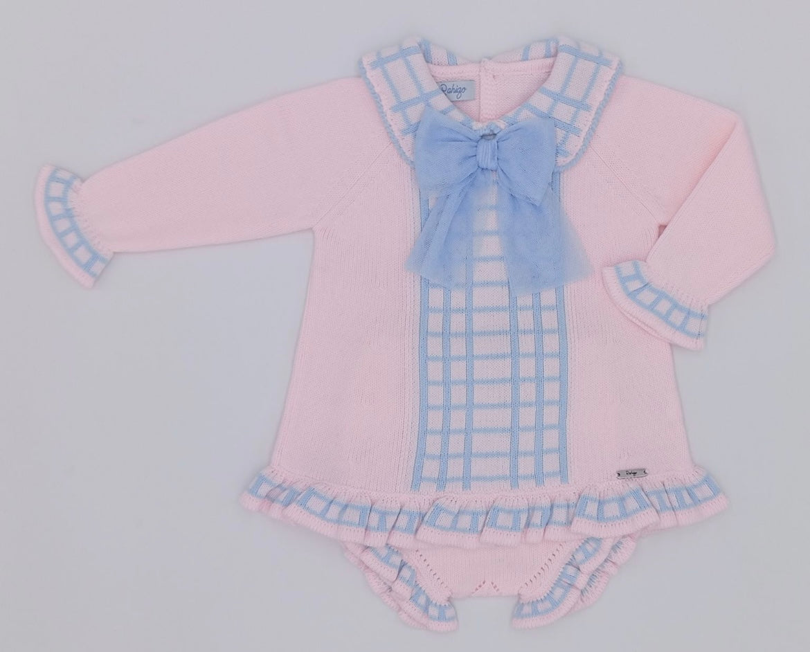 Rahigo A line dress and skirt in baby pink/baby blue (small made)