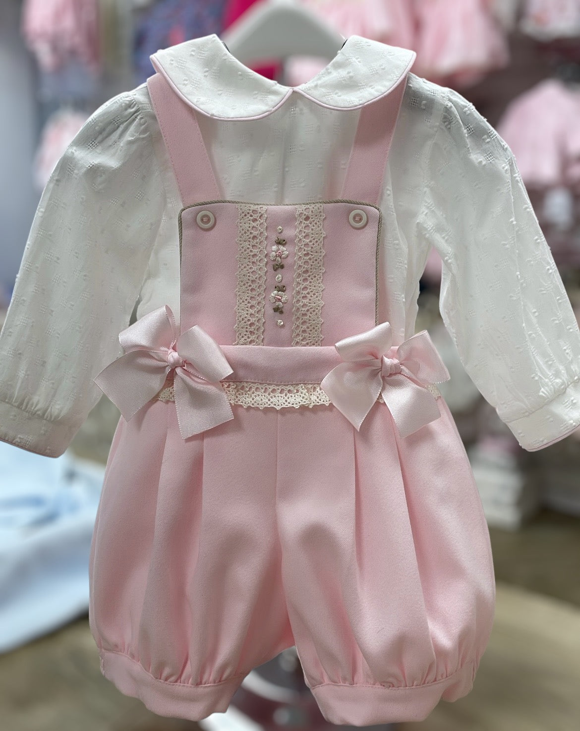 Pretty Originals dungarees set with matching hair bow