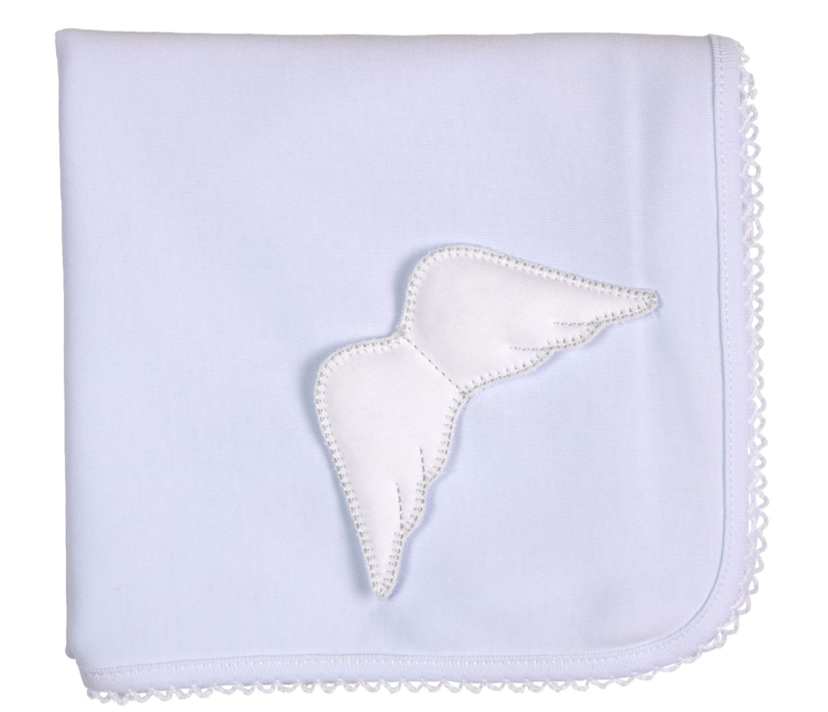 Blue Angel Wing Baby Gi blanket