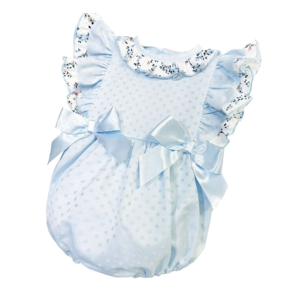 Wee me baby girl frilly shoulder romper