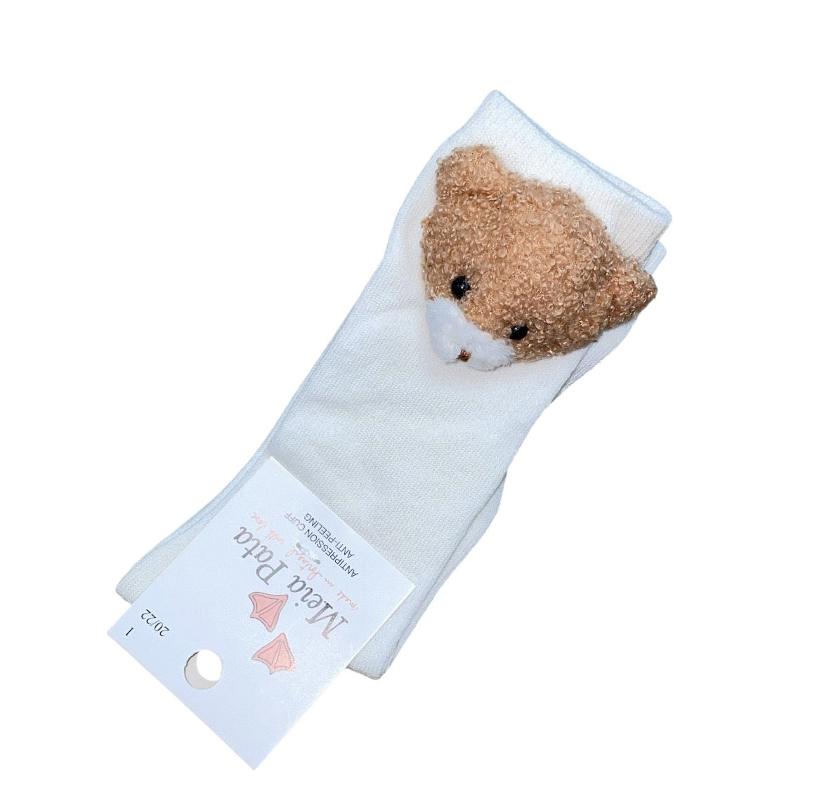 Meia Pata Teddy knee socks in ivory