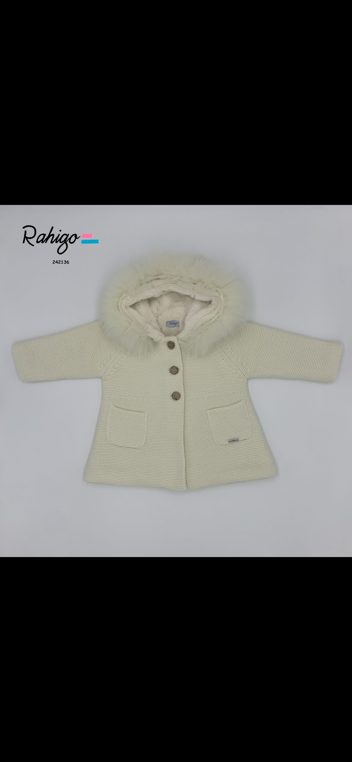 Rahigo long fur hooded coat