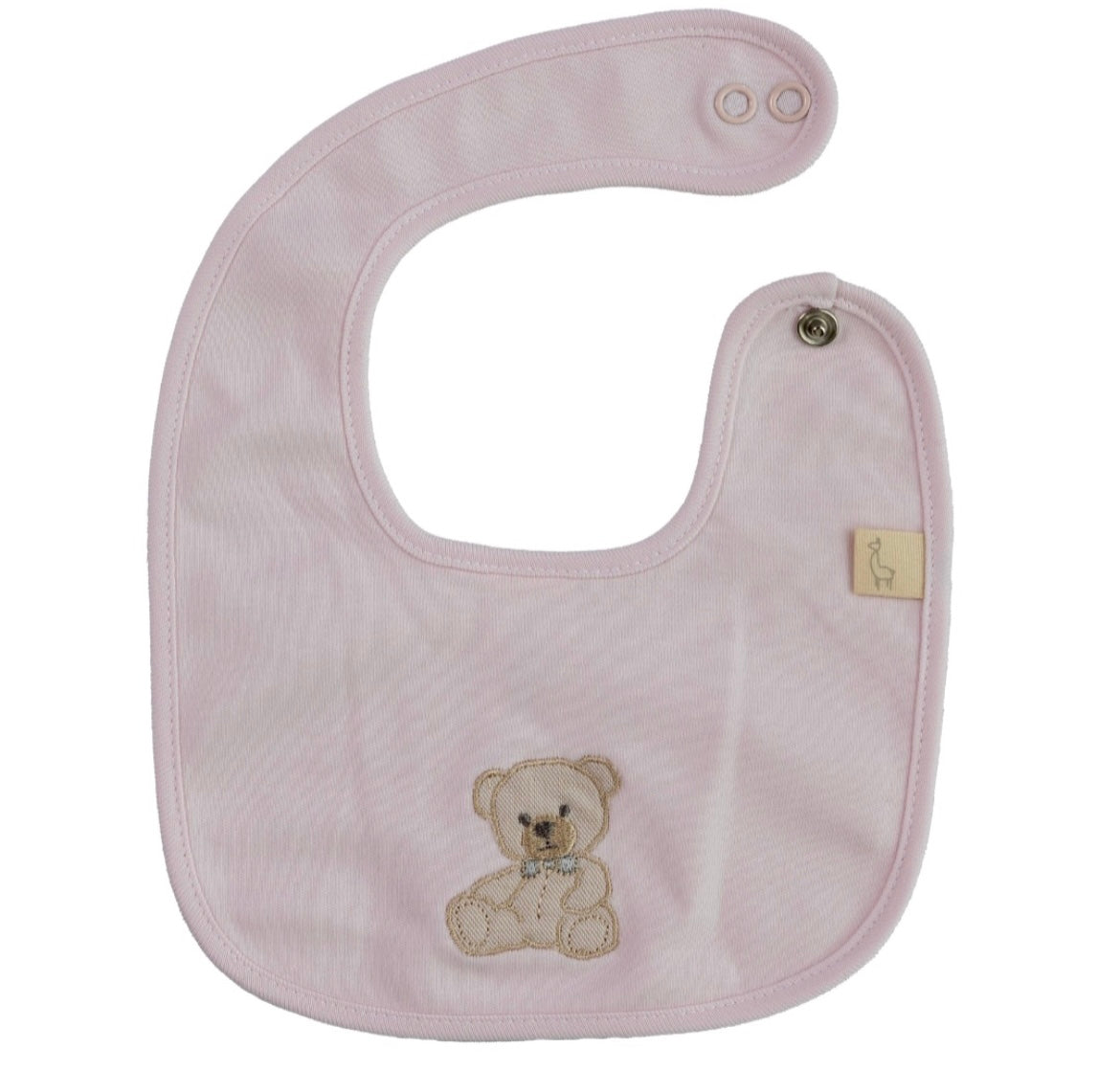 Baby Gi SS25 sweet teddy pink bib